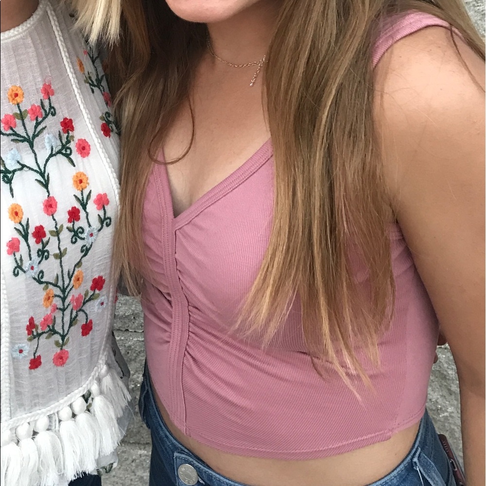 Pink UO Crop Tank